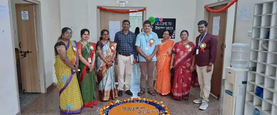 With faculty at Pragyan-2025, CSE (AI & ML), KMEC.
